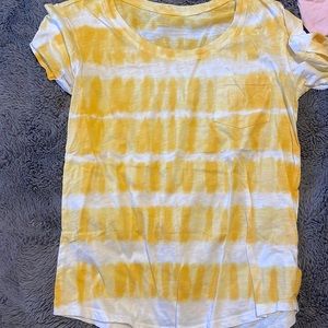 Yellow tye-dye tee